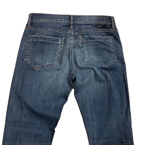 GOLDSIGN‎ Jeans Frontier Straight Leg Mid-Rise Med. Wash WMN EU26 US2 see msrmts - Picture 5 of 11